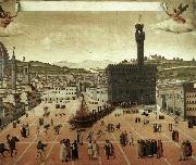 unknow artist Execution of Savonarola on the Piazza della Signoria